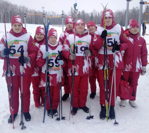 Участники областных зимних соревнований